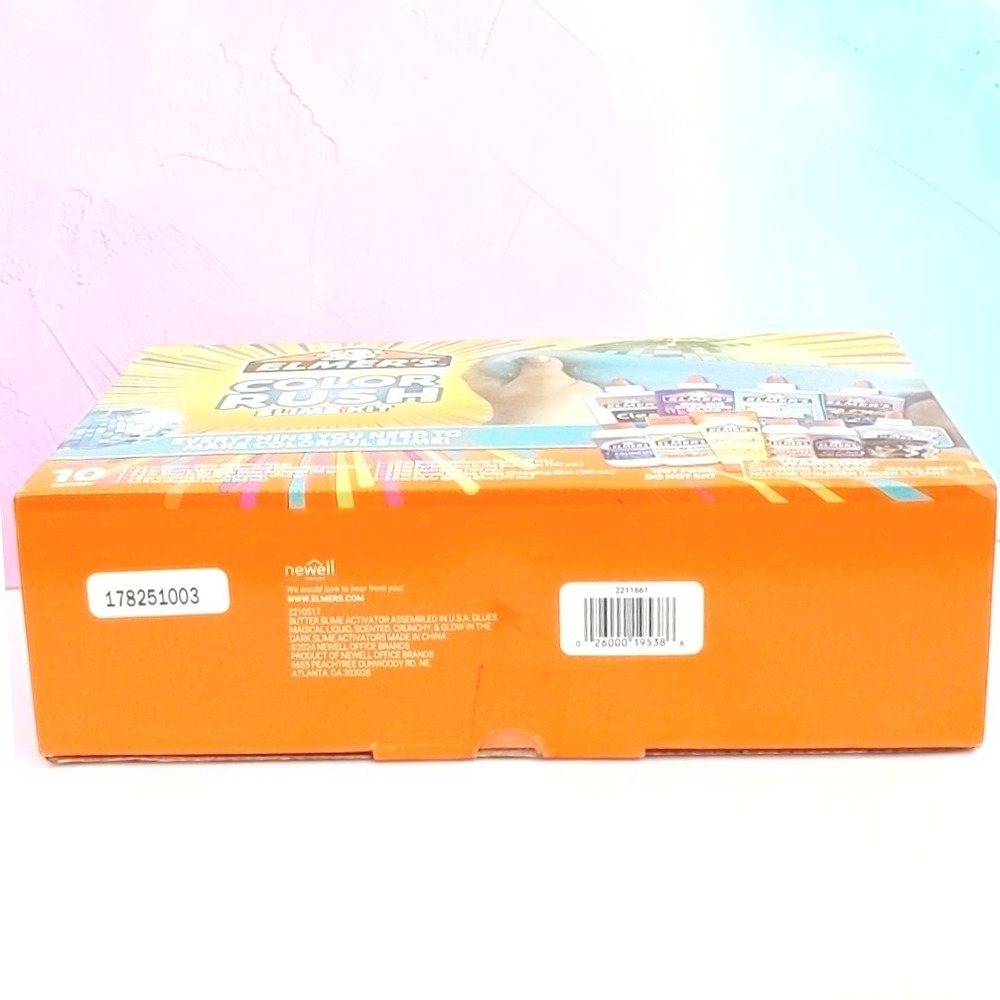 Elmer's Color Rush Slime Kit 10 Piece Set Glow Glitter Color Changing Craft New - Picture 9 of 9